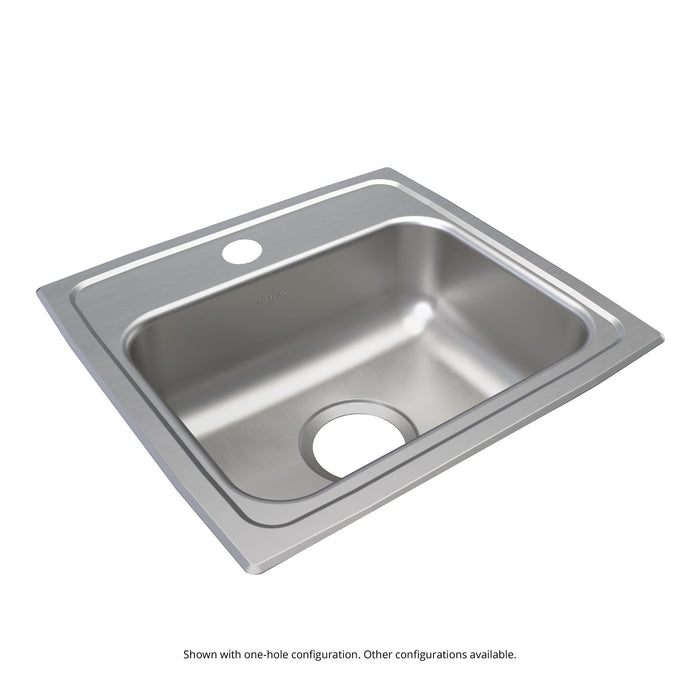 Elkay LRAD1716652 Stainless Steel 2-Hole Single-Bowl Drop-In Kitchen Sink