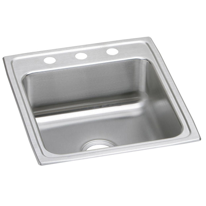 Elkay LRAD2022451 Stainless Steel 1-Hole Single-Bowl Drop-In Kitchen Sink