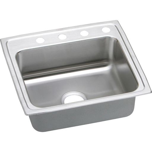 Elkay LRADQ2521503 Stainless Steel 3-Hole Single-Bowl Drop-In Kitchen Sink