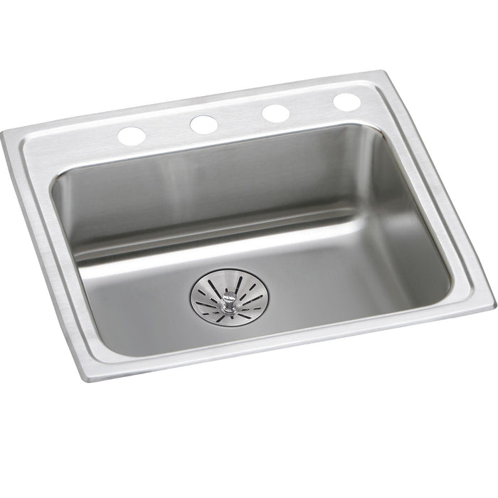 Elkay LRAD252165PD1 Stainless Steel 1-Hole Single-Bowl Drop-In Kitchen Sink