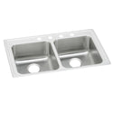 Elkay LRAD2922603 Stainless Steel 3-Hole Double-Bowl Drop-In Kitchen Sink