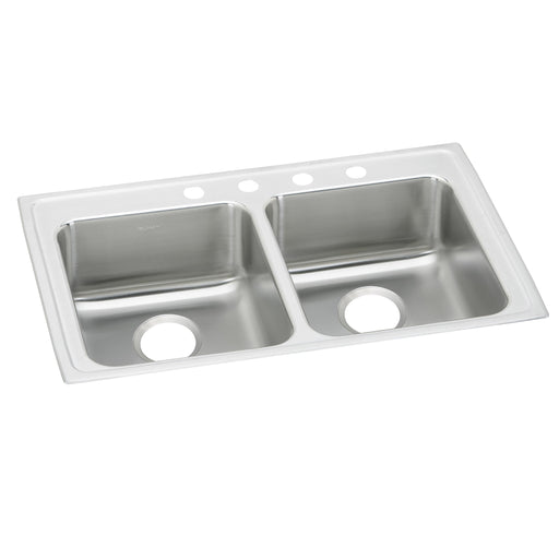 Elkay LRAD2922603 Stainless Steel 3-Hole Double-Bowl Drop-In Kitchen Sink