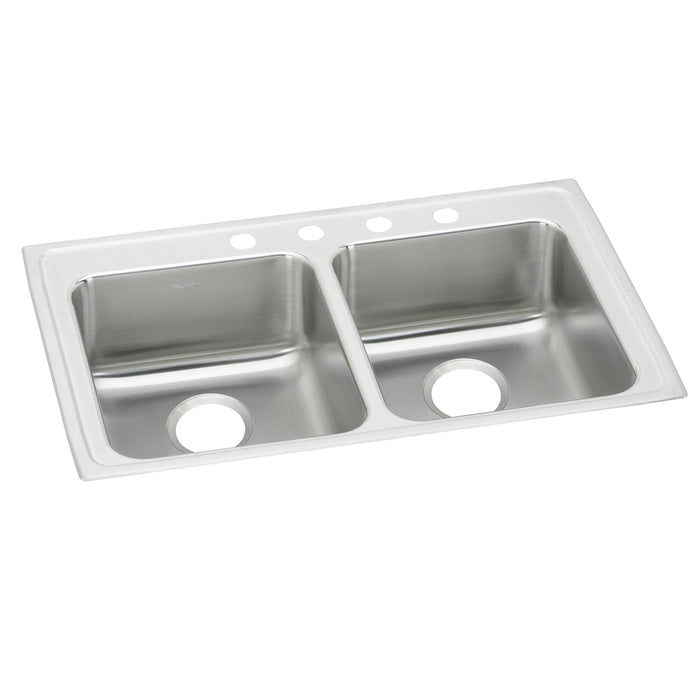 Elkay LRAD2922603 Stainless Steel 3-Hole Double-Bowl Drop-In Kitchen Sink