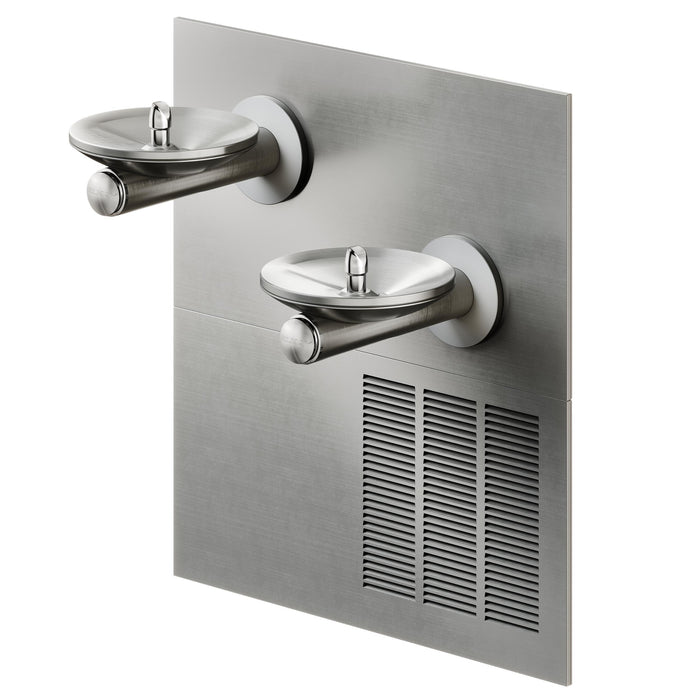 Elkay LRPBGRNMV28K 8 GPH Bi-Level Drinking Fountain in Stainless Steel