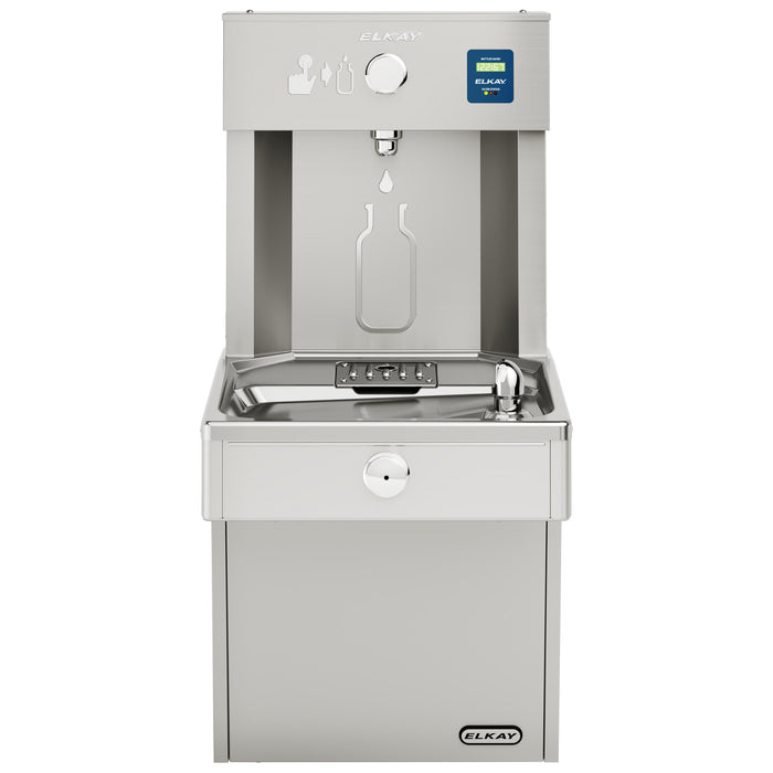 Elkay LVRCDWSK Vandal-Resistant Bottle Filling Station with Water Cooler in Stainless Steel