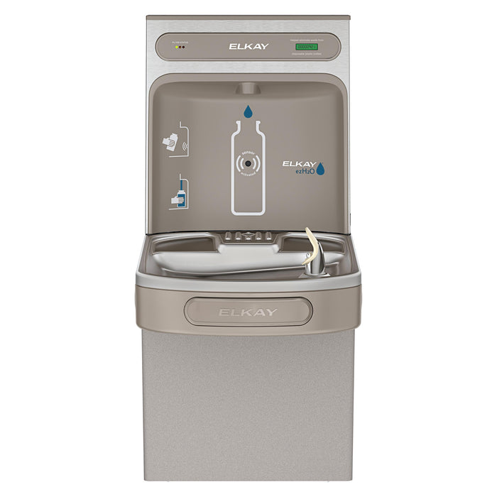 Elkay LZSDWSLK Bottle Filling Station with Water Cooler in Light Gray Granite
