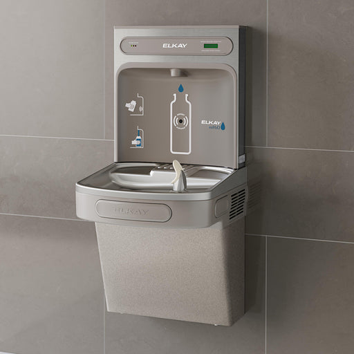 Elkay LZSDWSLK Bottle Filling Station with Water Cooler in Light Gray Granite
