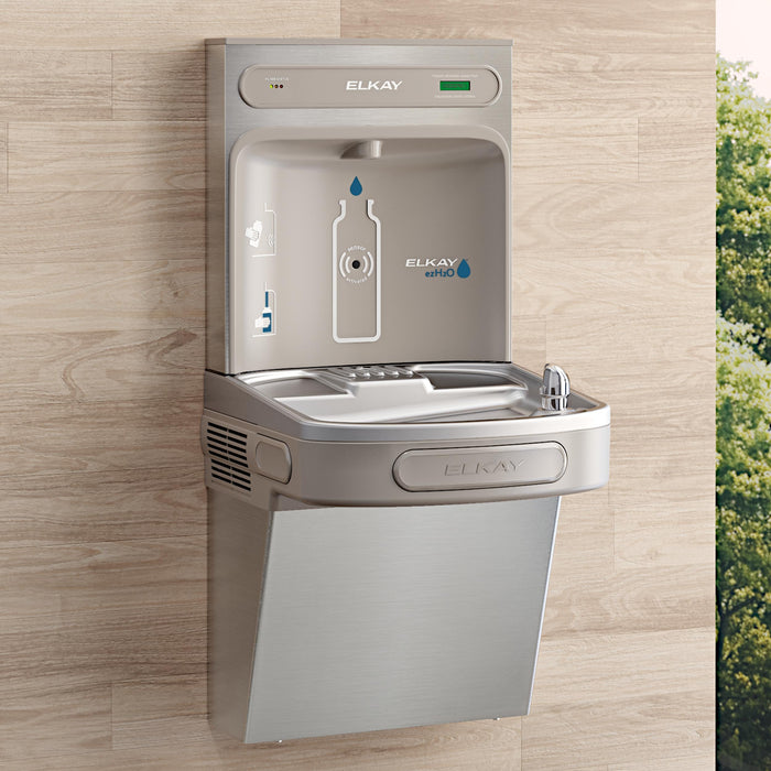 Elkay LZSDWSVRSK Bottle Filling Station with Water Cooler in Stainless Steel