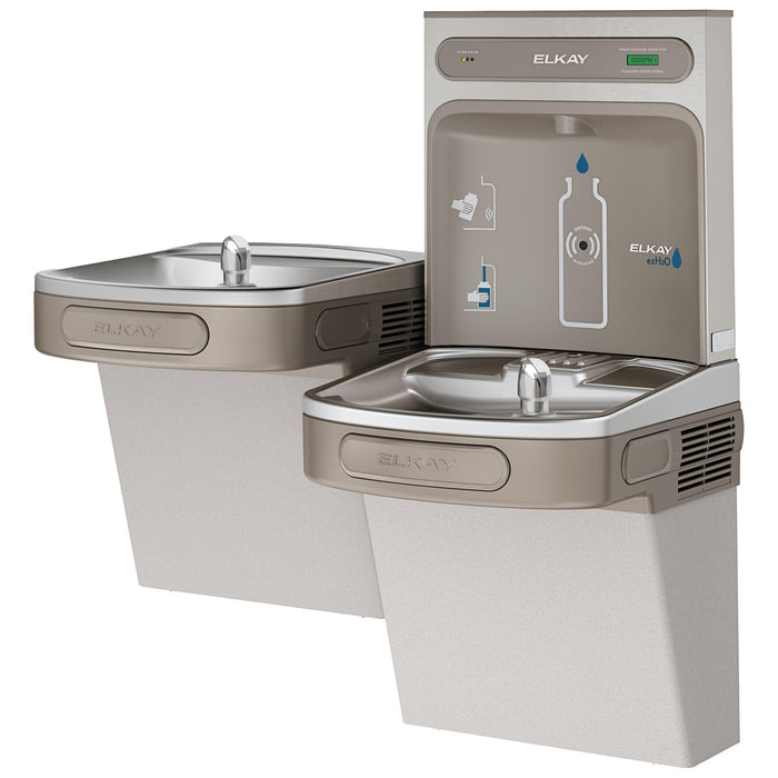 Elkay LZSTLDDWSVRLK Bottle Filling Station with Water Cooler in Light Gray Granite