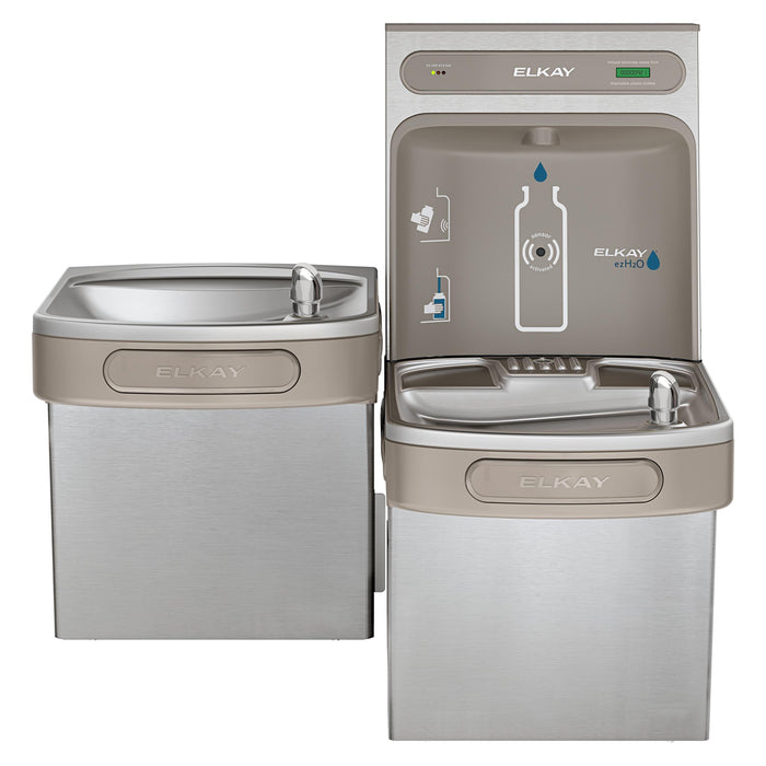 Elkay LZSTLDDWSVRSK Bottle Filling Station with Water Cooler in Stainless Steel