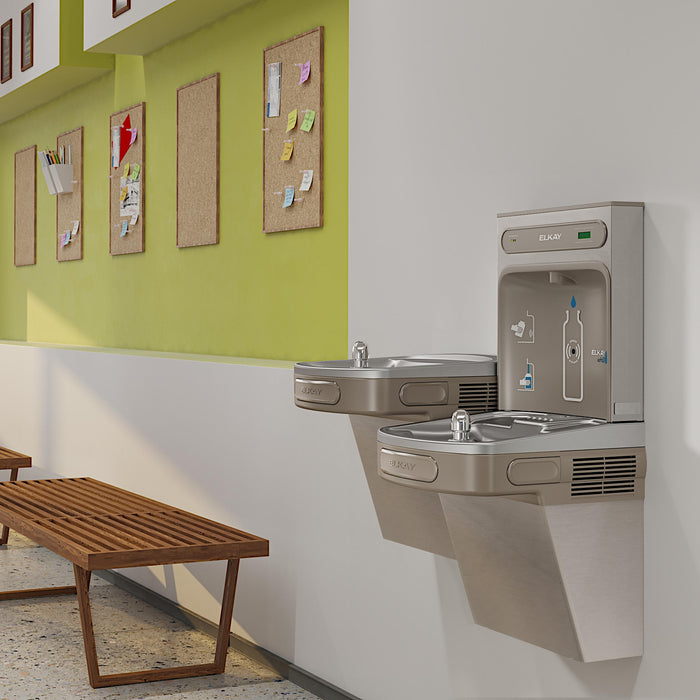 Elkay LZSTLDDWSVRSK Bottle Filling Station with Water Cooler in Stainless Steel