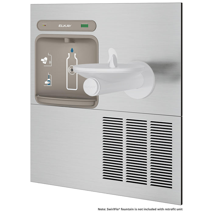 Elkay LZWS-ERPB8-RF Bottle Filling Station with Drinking Fountain in Stainless Steel