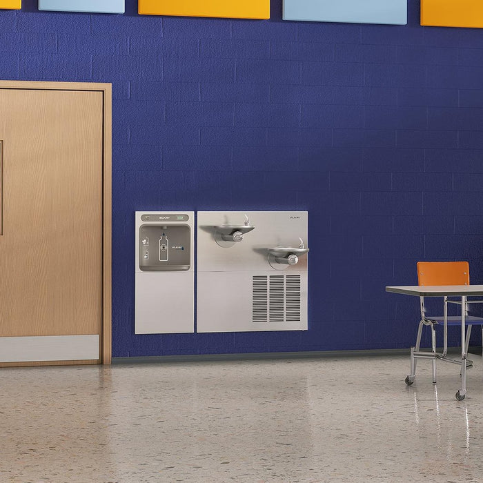 Elkay LZWS-SFGRN28K Bottle Filling Station with Drinking Fountain in Stainless Steel