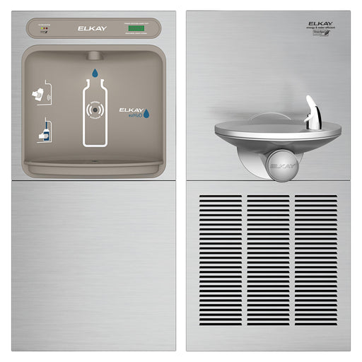 Elkay LZWS-SFGRN8K Bottle Filling Station with Drinking Fountain in Stainless Steel