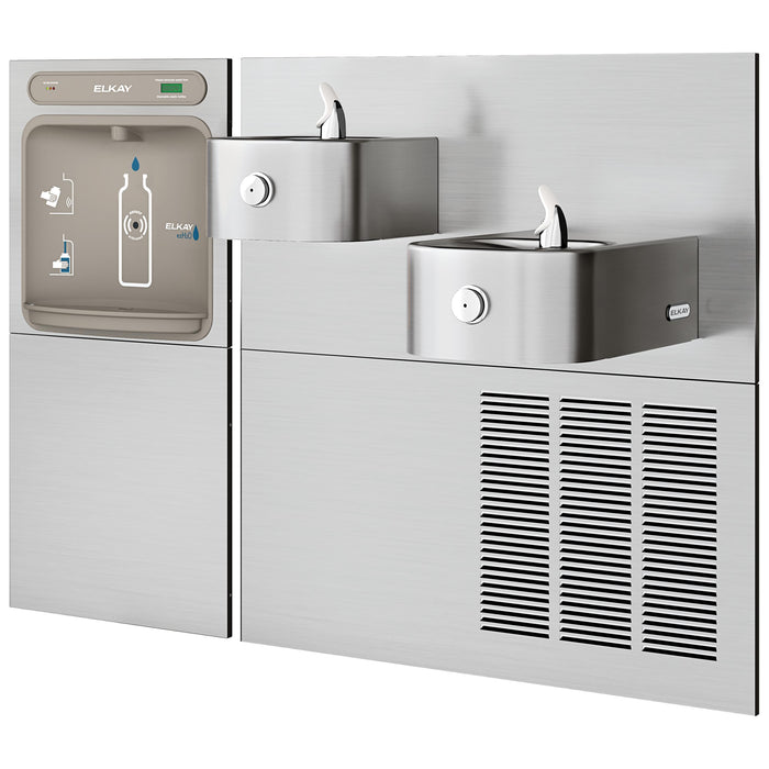 Elkay LZWS-SS28K Bottle Filling Station with Drinking Fountain in Stainless Steel