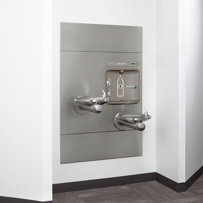 Elkay EZWS-EDFPBM117K Bottle Filling Station with Drinking Fountain in Stainless Steel