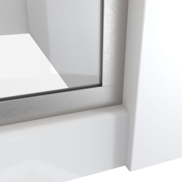DreamLine SDLI30W720XTX04 Linea 30"W x 72"H Frameless Shower Screen in Brushed Nickel