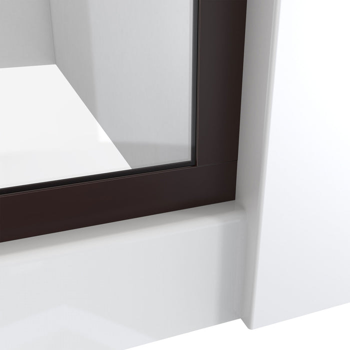 DreamLine SDLI34W720XTX06 Linea 34"W x 72"H Frameless Shower Screen in Oil Rubbed Bronze