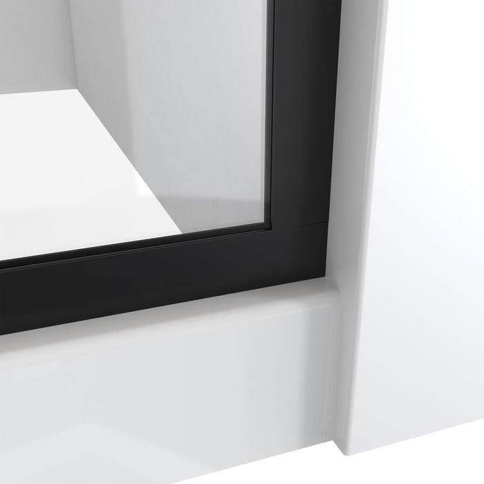 DreamLine SDLI34W720XTX09 Linea 34"W x 72"H Frameless Shower Screen in Satin Black