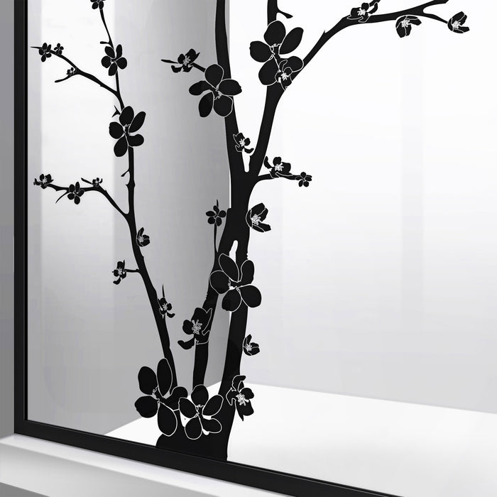 DreamLine D3234720ZNB-09 Linea Blossom 34"W x 72"H Single Panel Frameless Shower Door, Open Entry Design in Satin Black