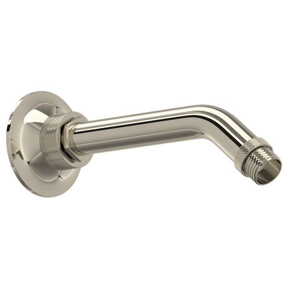 Rohl MB2010PN Graceline Wall Mount Shower Arm in Polished Nickel with Escutcheon