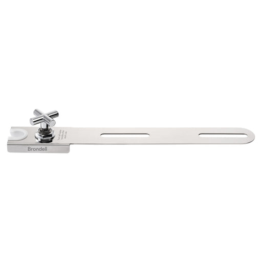 Brondell MBH-40-W white CleanSpa mounting plate and shut-off control shown without the sprayer
