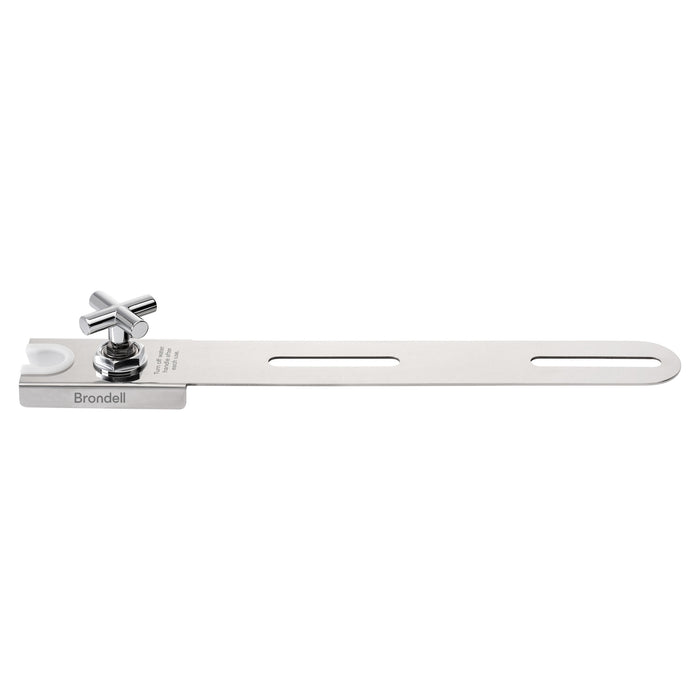 Brondell MBH-40-W white CleanSpa mounting plate and shut-off control shown without the sprayer