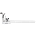Brondell MBH-40-W CleanSpa sprayer seated in the white holster, angled product view