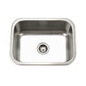 Houzer MS-2309-1 Medallion 23" Undermount 9" Deep Single Bowl Kitchen Sink