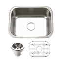 Houzer MS-2309-C Medallion Classic 23" Undermount Single Bowl Kitchen Sink