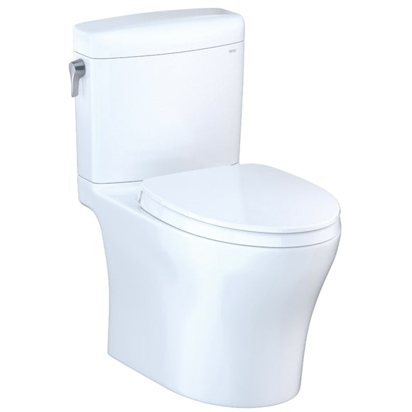 TOTO MS436124CEMFGN#01 Aquia IV Cube Dual Flush Two-Piece Toilet, Washlet+, Universal Height