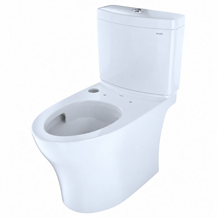 TOTO MS446124CEMFGN#01 Aquia IV Dual Flush Two-Piece Universal Height Toilet with Washlet+ Connection and Seat
