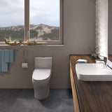 TOTO MS446124CEMFGN#01 Aquia IV Dual Flush Two-Piece Toilet with Washlet+ Connection and Seat