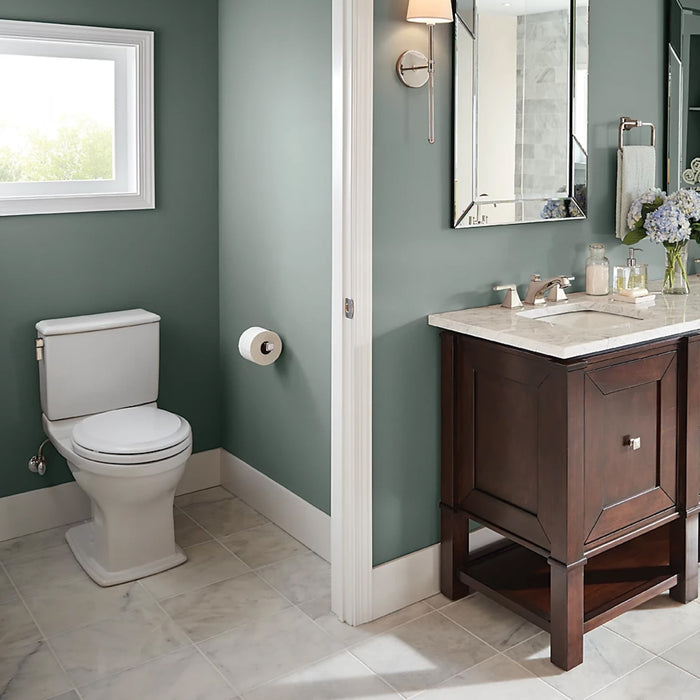 TOTO MS494124CEMFG#01 Connelly Washlet+ Two-Piece Dual Flush Universal Height Toilet in Cotton White