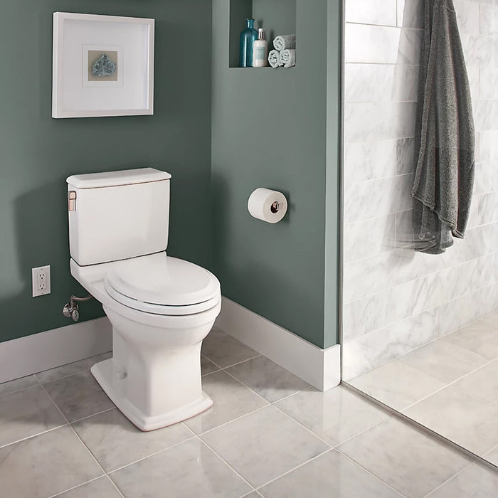 TOTO MS494124CEMFG#01 Connelly Washlet+ Two-Piece Dual Flush Universal Height Toilet in Cotton White