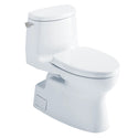 The TOTO Carlyle II 1G WASHLET+ One-Piece Toilet uses just 1.0 GPF - among the most water-efficient toilets available - while delivering TOTO's full-power TORNADO FLUSH cleaning