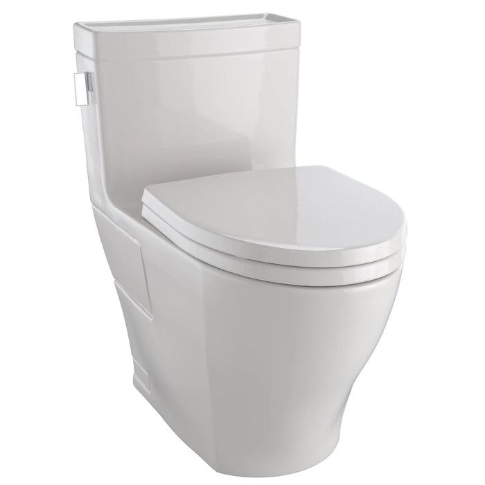 TOTO MS624124CEFG#12 Legato Washlet+ One-Piece Elongated 1.28 GPF Skirted Universal Height Toilet, Sedona Beige
