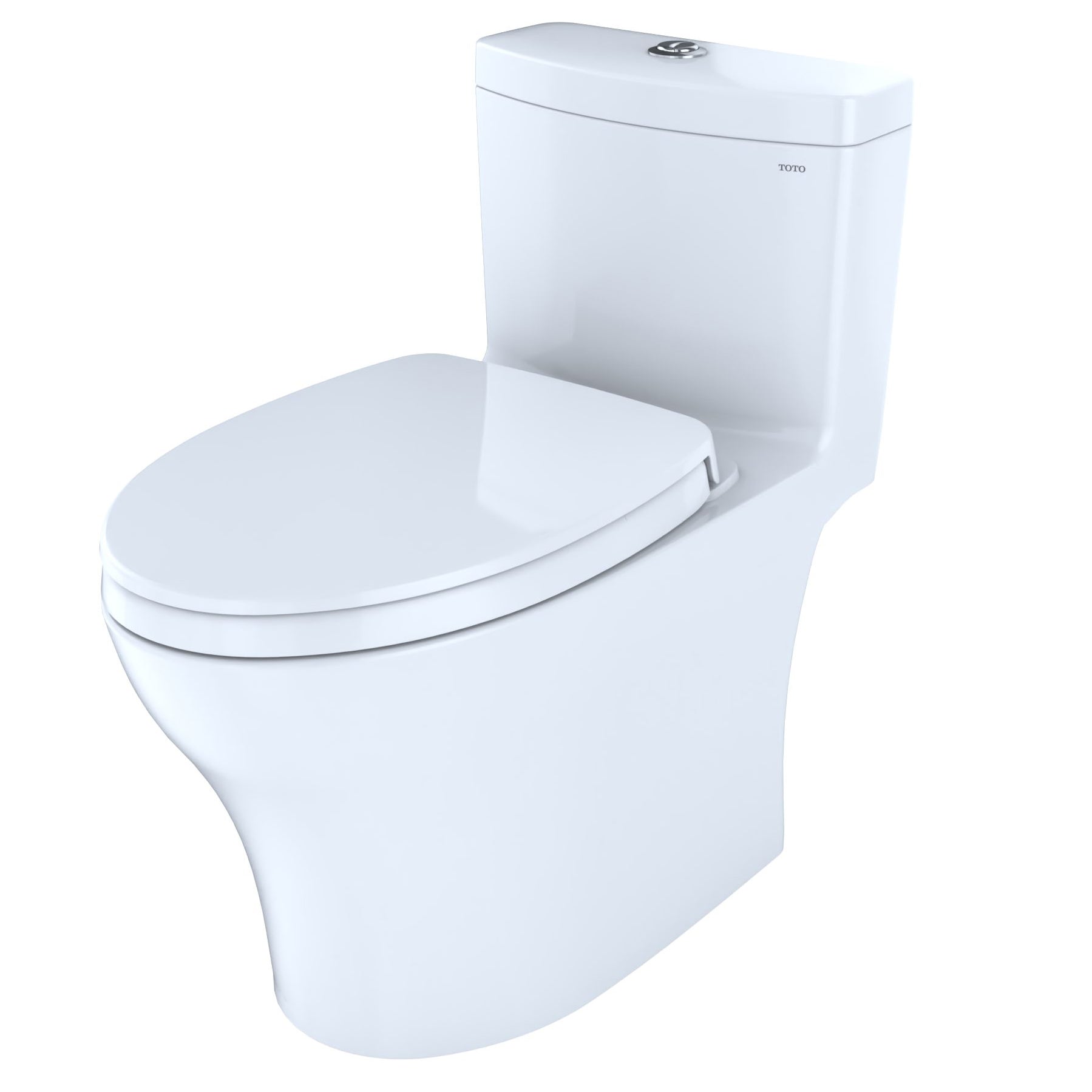TOTO MS646124CEMFGN#01 Aquia IV Dual Flush 1-Piece Toilet, with  
