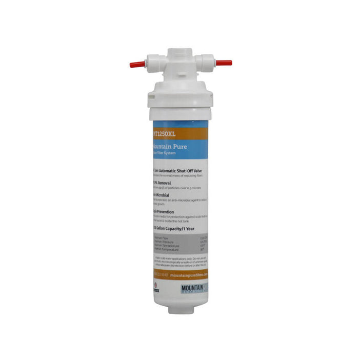 Mountain pure point-of-use carbon water filtration system.