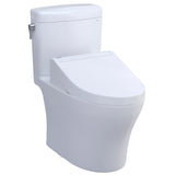 TOTO MW4363084CEMFGN#01 Aquia IV Cube Dual Flush Two-Piece Toilet, with C5 Washlet Bidet Seat