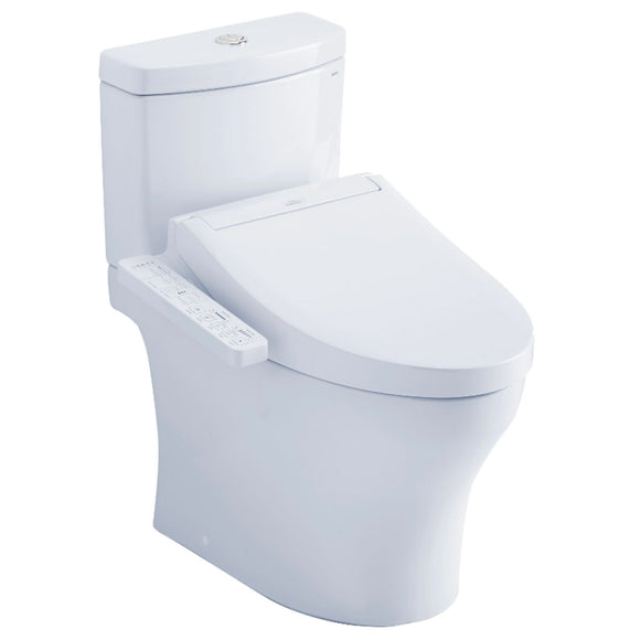TOTO MW4463074CEMFGN#01 Aquia IV Dual Flush Two-Piece Toilet, with C2 Washlet Bidet Seat