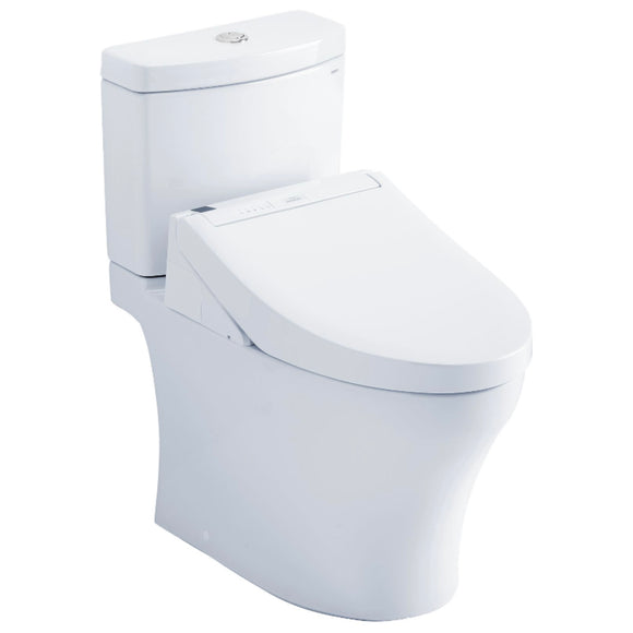 TOTO MW4463084CEMFGN#01 Aquia IV Dual Flush Two-Piece Toilet, with C5 Washlet Bidet Seat