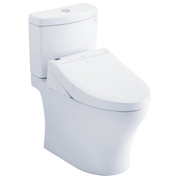 TOTO MW4463084CEMGN#01 Aquia IV Dual Flush Two-Piece Toilet, with C5 Washlet Bidet Seat