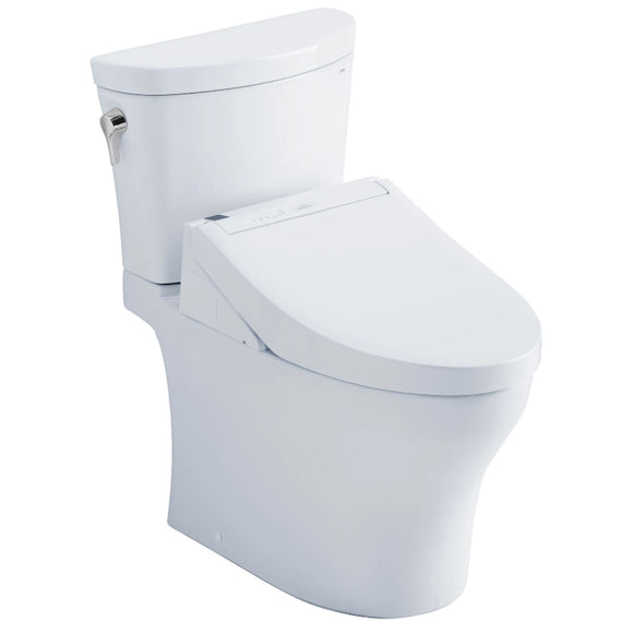 TOTO MW4483084CEMFGN#01 Aquia IV Arc Dual Flush Two-Piece Toilet, with C5 Washlet Bidet Seat