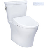 TOTO MW4484736CEMFGNA#01 Aquia IV Arc Dual Auto Flush Two-Piece Toilet, with Toto S7A Washlet Bidet Seat