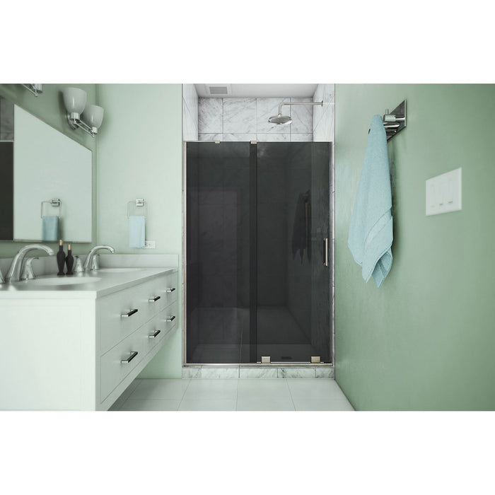 DreamLine SHDR1948723GR04 Mirage-X 44-48" W x 72" H Frameless Sliding Shower Door in Brushed Nickel