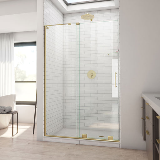 DreamLine SHDR1948723R-05 Mirage-X Frameless Sliding Shower Door in Brushed Gold