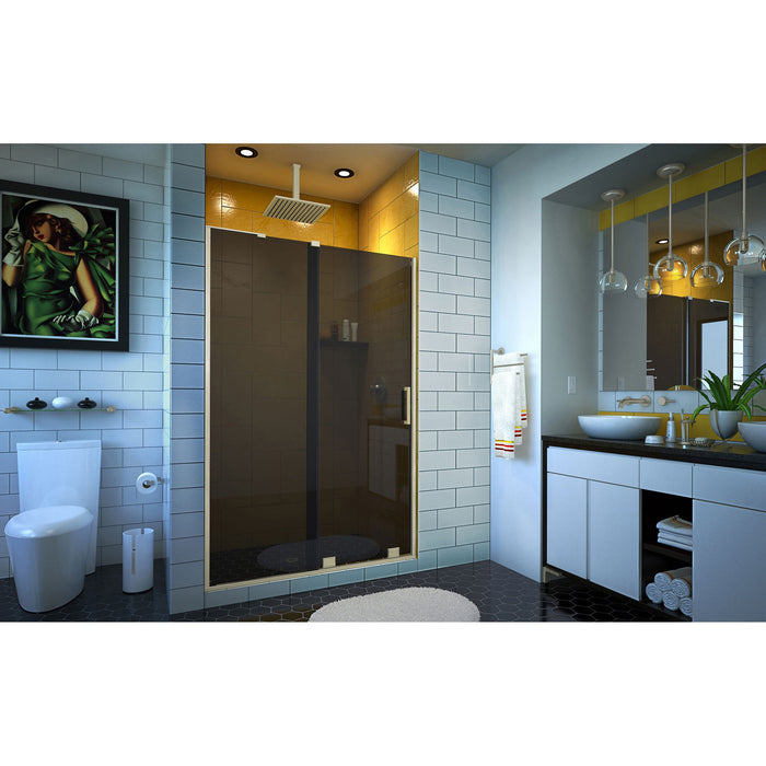 DreamLine SHDR1948724G04 Mirage-Z 44-48"W x 72"H Frameless Sliding Shower Door in Brushed Nickel