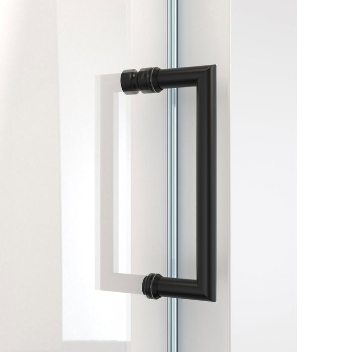 DreamLine SHDR-1960723-09 Mirage-X 56-60"W x 72"H Frameless Sliding Shower Door in Satin Black