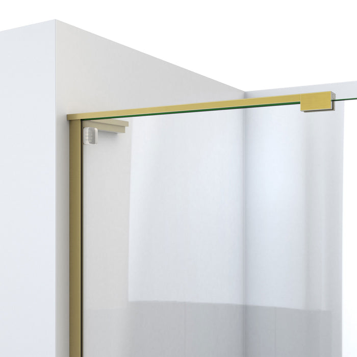 DreamLine SHDR1948723R-05 Mirage-X 44-48"W x 72"H Frameless Sliding Shower Door in Brushed Gold